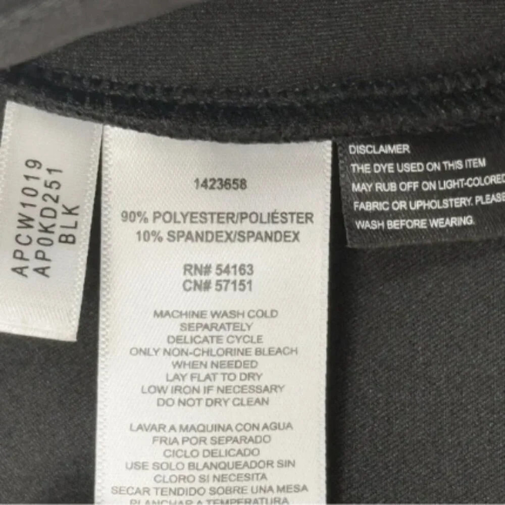 NWT Andrew Marc Soft Black Faux Suede Stretch Pull-On Legging Pants XXL - Picture 11 of 12